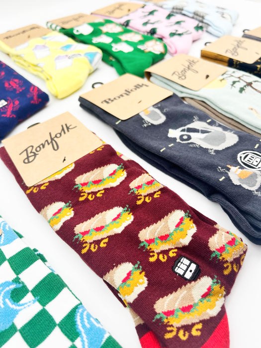 Bonfolk - Cajun Christmas Socks