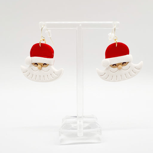 Cute Fun Santa Claus Lightweight Earrings Holiday Festive Christmas Jewelry - Teacher Gift Guide