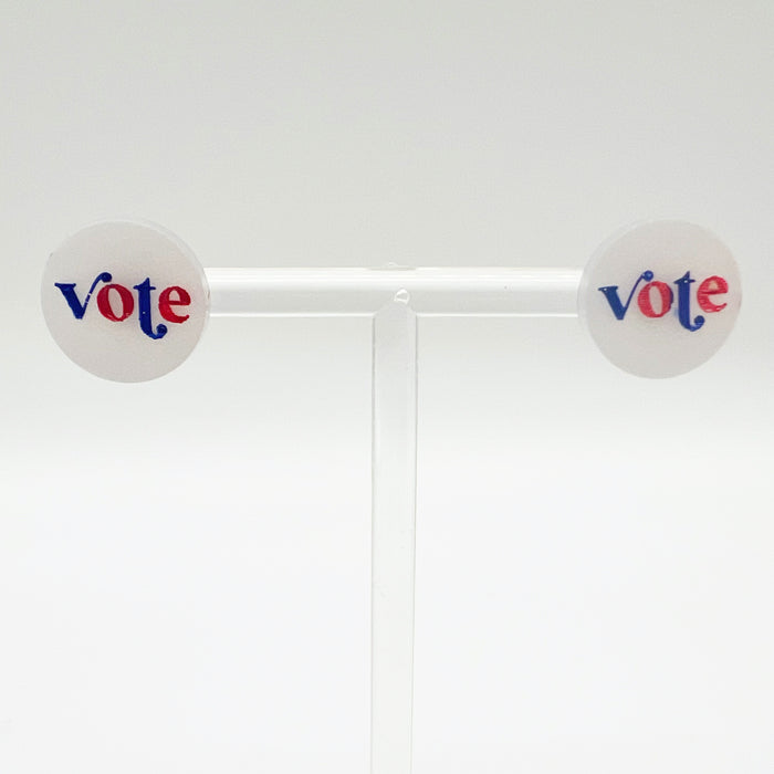 Patriotic Vote Stud Earrings