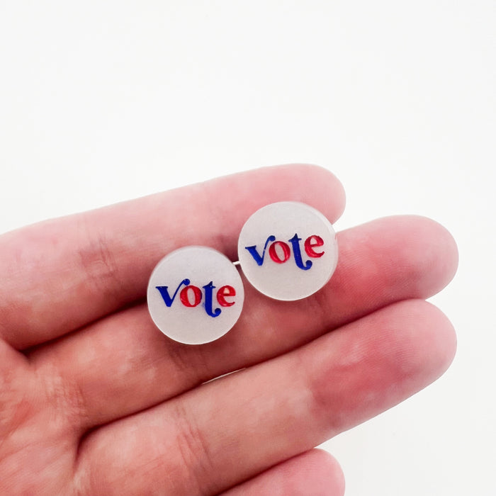 Patriotic Vote Stud Earrings