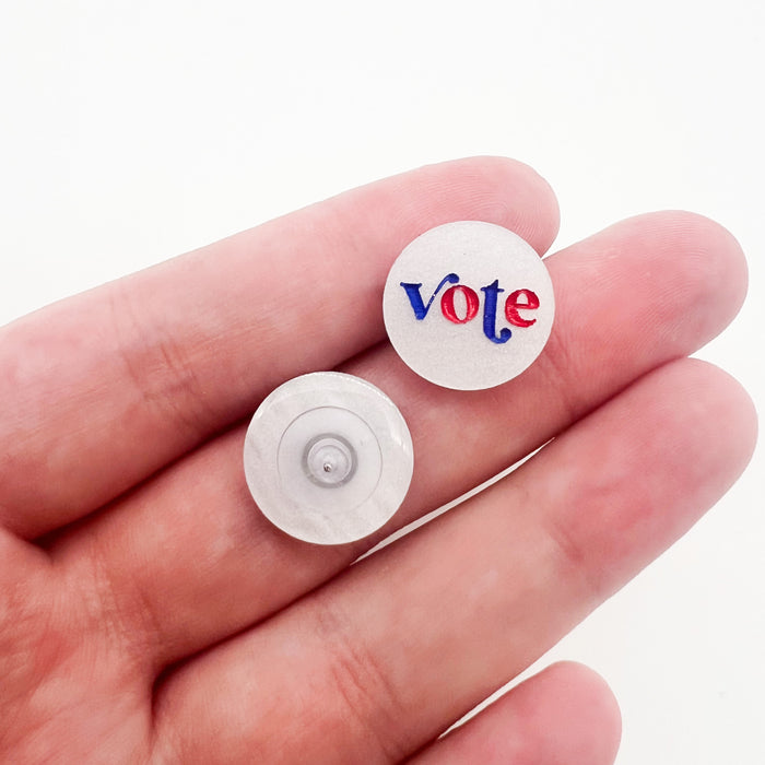 Patriotic Vote Stud Earrings