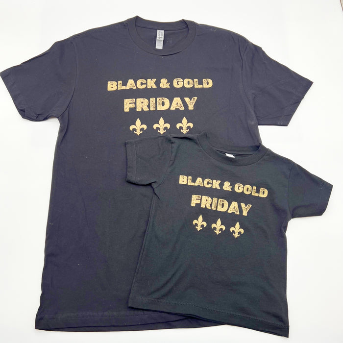 Home Malone Geaux Saints Superdome Black & Gold Friday Fleur De Lis Soft Shirt Gameday Must Have