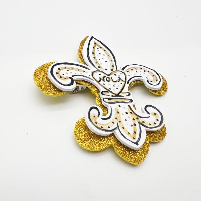 Fleur De Lis Hair Clip