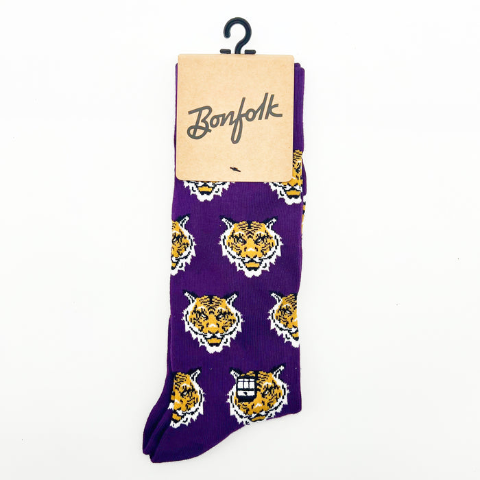 Bonfolk - Purple Tiger Socks