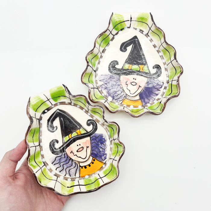 Ceramic Witch Spoon Rest Tray