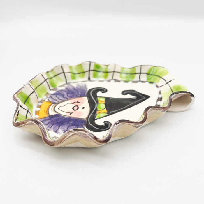 Ceramic Witch Spoon Rest Tray