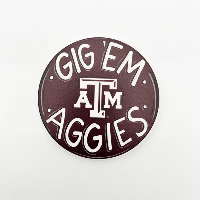 Gig Em Aggies Texas A&M Coaster *ONLINE EXCLUSIVE*