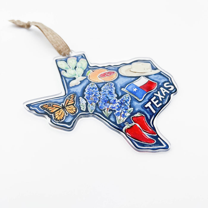 Texas State Favorites Acrylic Ornament - ONLINE EXCLUSIVE