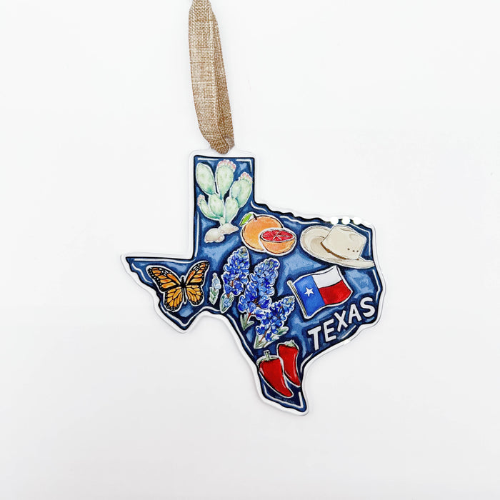 Texas State Favorites Acrylic Ornament - ONLINE EXCLUSIVE