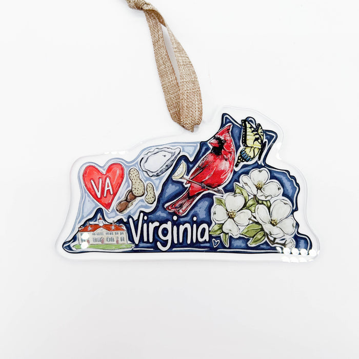 Acrylic Virginia State Favorites Ornament - ONLINE EXCLUSIVE