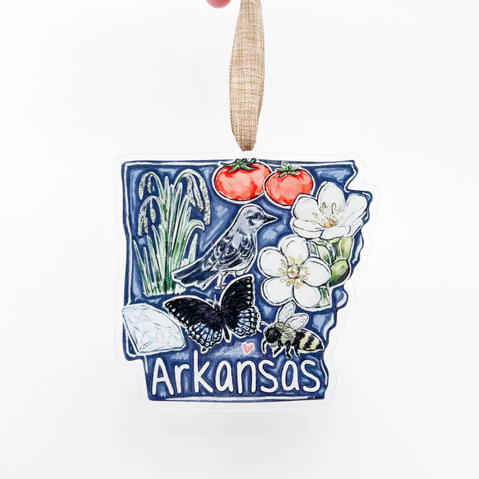Acrylic Arkansas State Favorites Ornament - ONLINE EXCLUSIVE