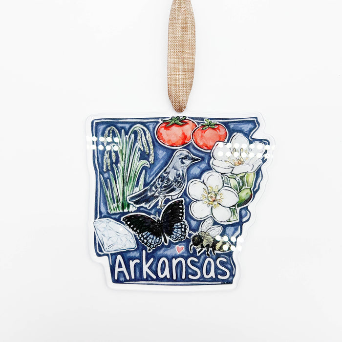 Acrylic Arkansas State Favorites Ornament - ONLINE EXCLUSIVE