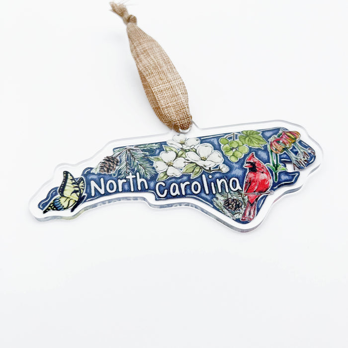 North Carolina State Favorites Acrylic Ornament - ONLINE EXCLUSIVE