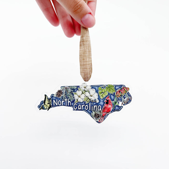 North Carolina State Favorites Acrylic Ornament - ONLINE EXCLUSIVE
