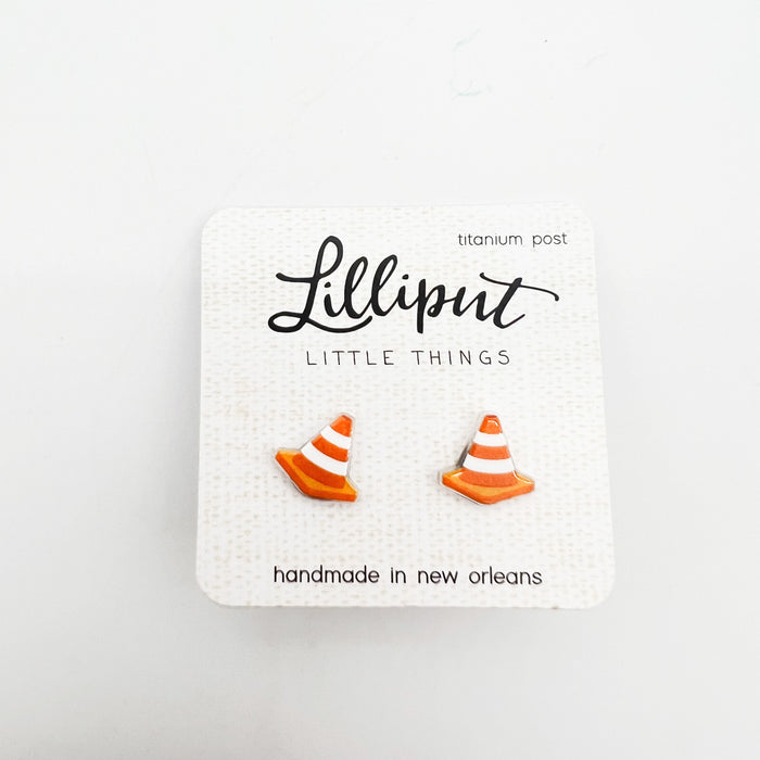 Traffic Cone Earrings