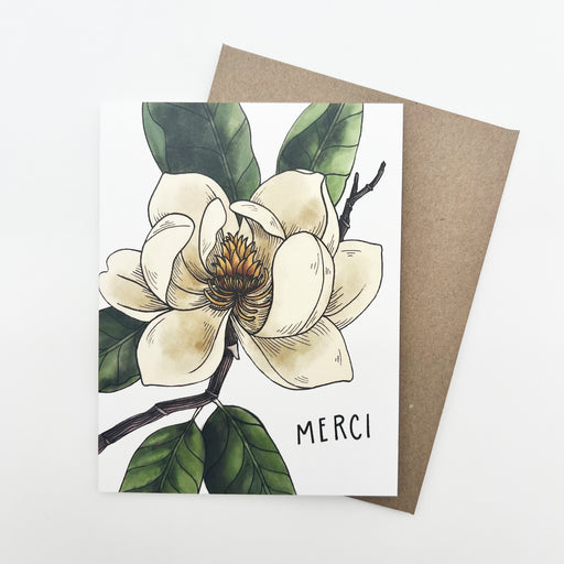 Merci Magnolia Pretty Simple Greeting Card Thank you