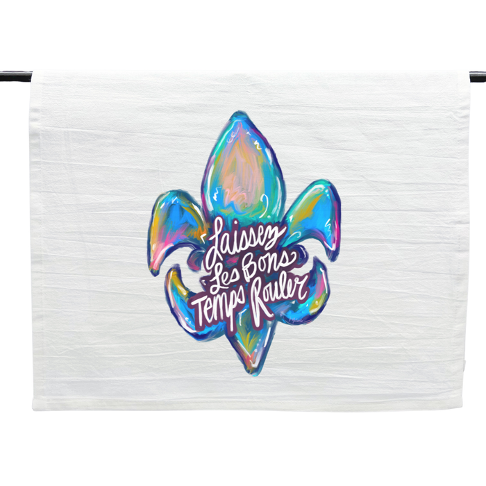 Laissez Les Bons Temps Rouler Tea Towel