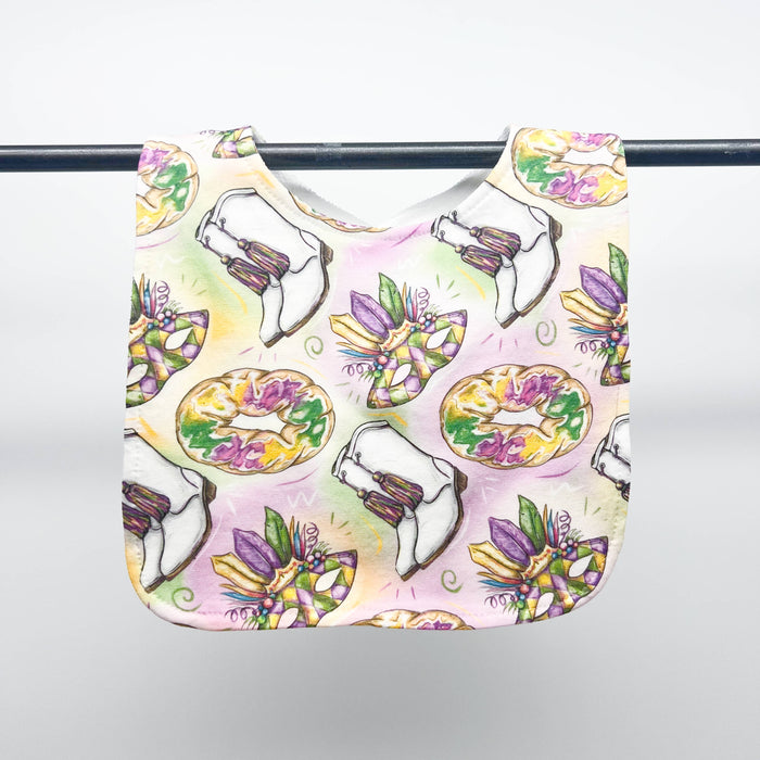 Mardi Gras Baby Bib