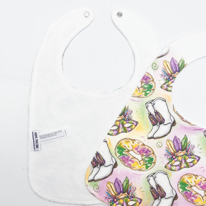 Mardi Gras Baby Bib