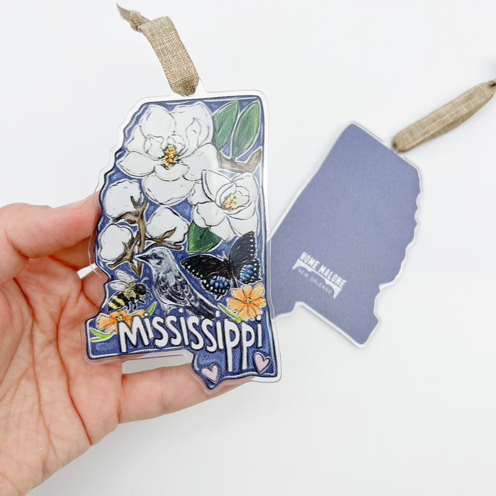 Acrylic Mississippi State Favorites Ornament *ONLINE EXCLUSIVE*