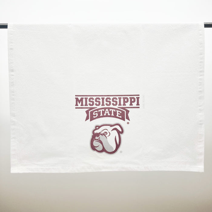 University of Mississippi Licensed Product Go Dawgs Bulldog M State Maroon Holiday Gift Ideas Tea Towel