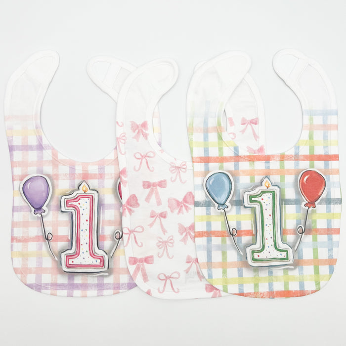 Pink Bows Bib