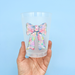 Home Malone Designs Colorful Rainbow Disco Bow Party Cup Set of 6 - Unique Coquette Design for Any Occasion NYE Birthday Graduation - Gift Ideas for Her