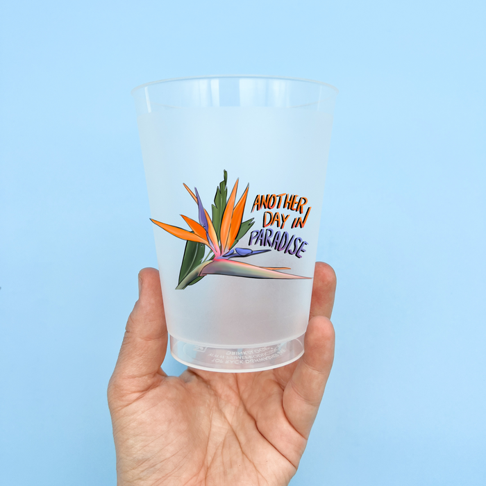 Home Malone Another Day in Paradise Birds of Paradise Tropical Plant Set of 6 Party Cups - Tropical Party Decoration Ideas - New Orleans Gifting - Best Place to Buy Local Art in New Orleans