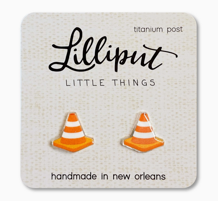Traffic Cone Earrings