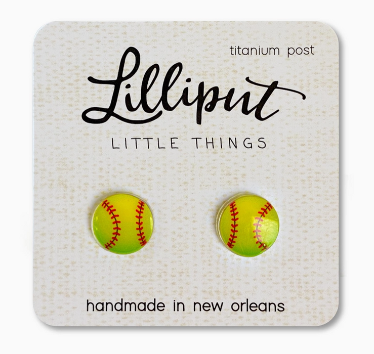Softball Earrings