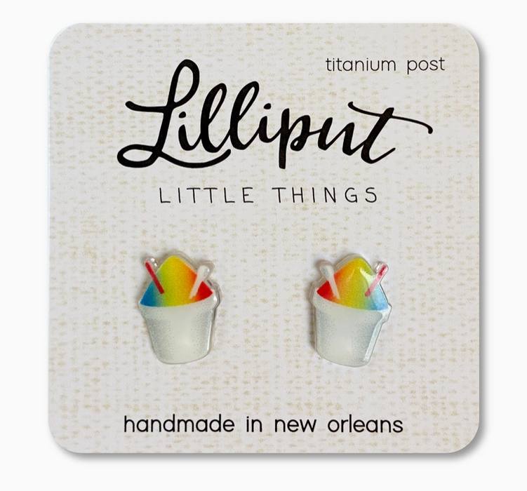 Sno-Ball Stud Earrings