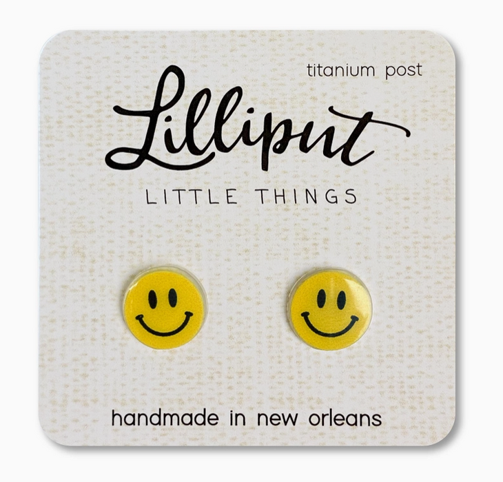 Smiley Face Stud Earrings