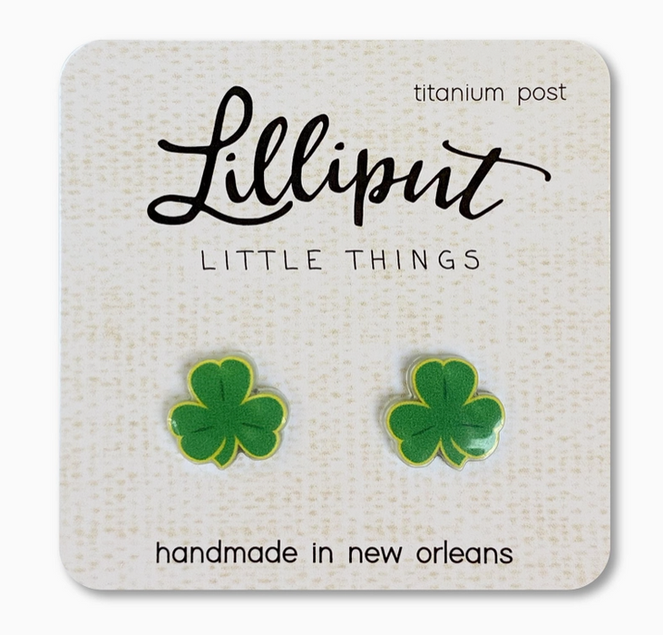 Shamrock Stud Earrings