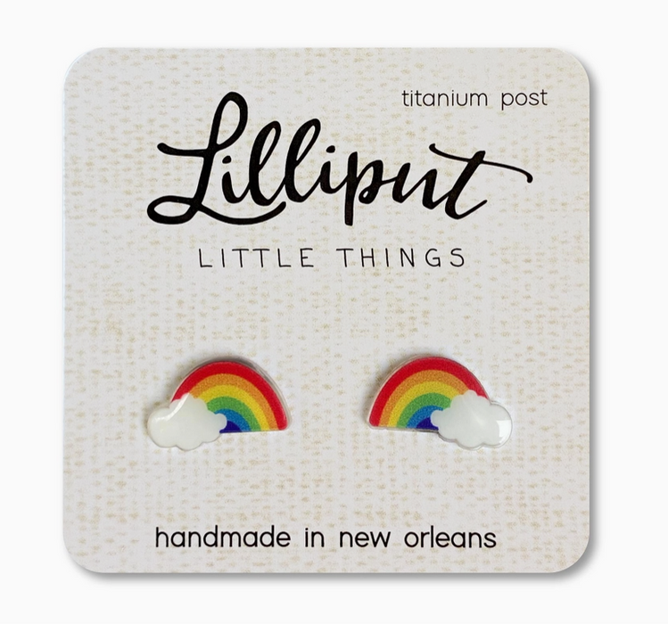 Rainbow Stud Earrings