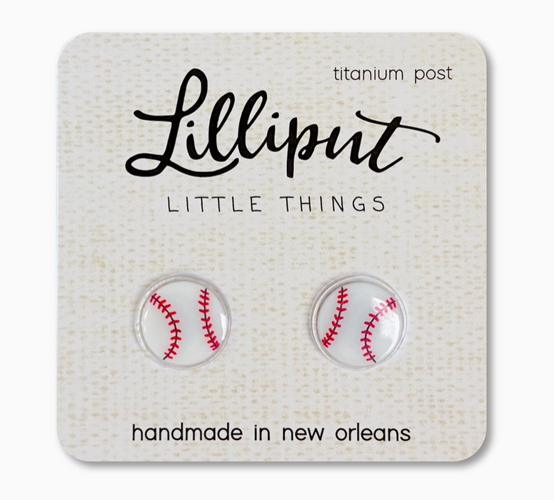 Baseball Earrings