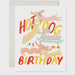 Cute Hot Dog It's Your Birthday Greeting Card Weiner Dogs Playing Punny Card 