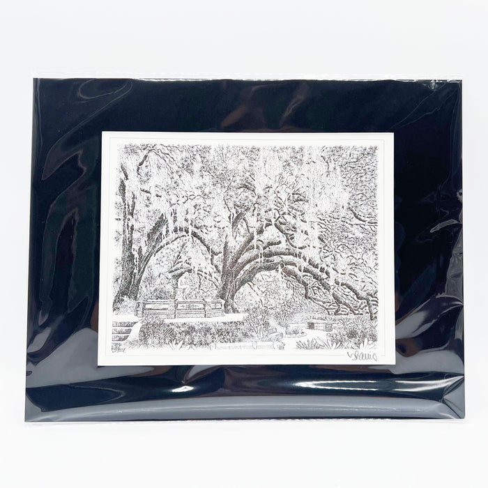 City Park Fountain Print - 11x14