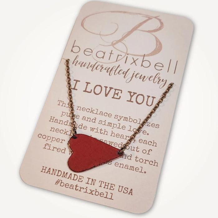 Love You Heart Necklace