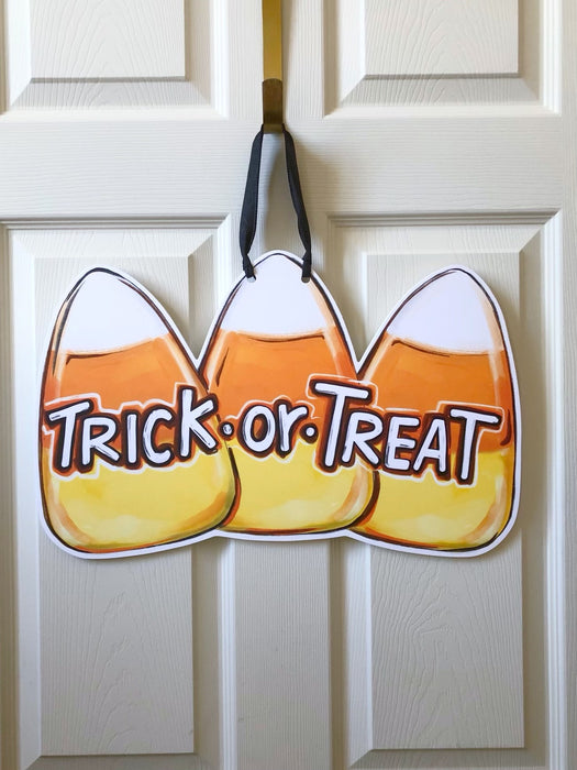 Candy Corn Trick-or-Treat Door Hanger