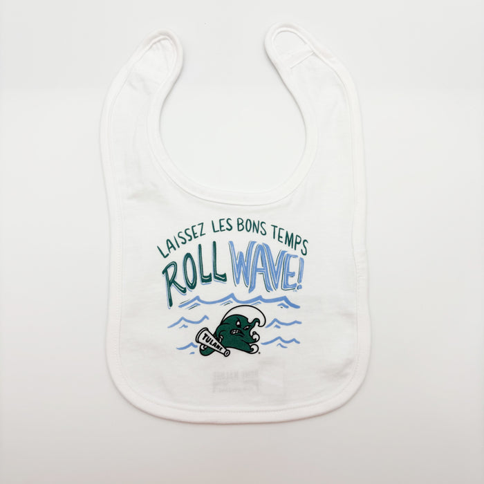 Tulane Roll Wave Bib