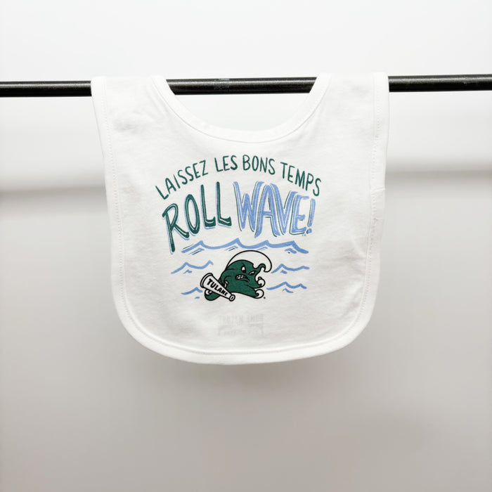 Tulane Roll Wave Bib