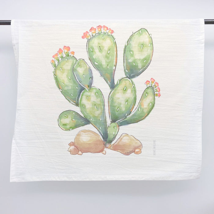 Prickly Pear Towel, Desert Towel, cute cactus, Cactus Towel, New Orleans Towel, Home Malone, Local Life Linens