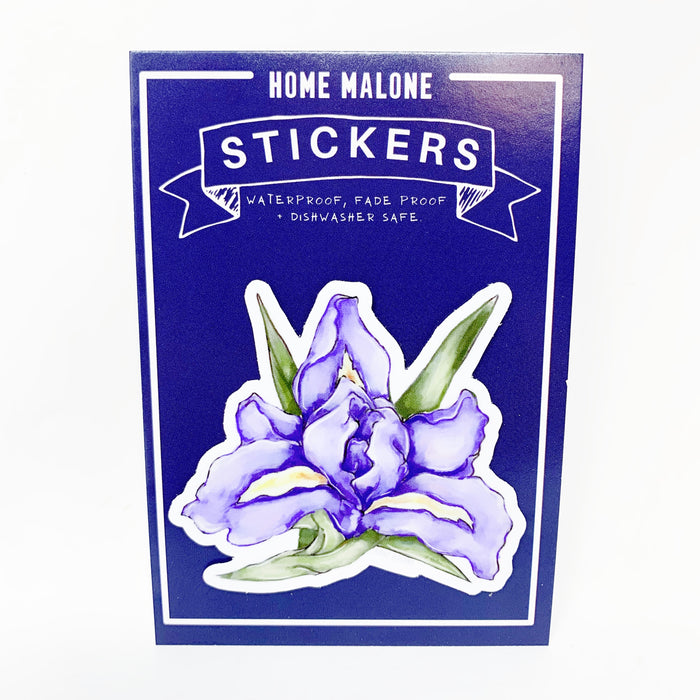 Purple Iris Sticker