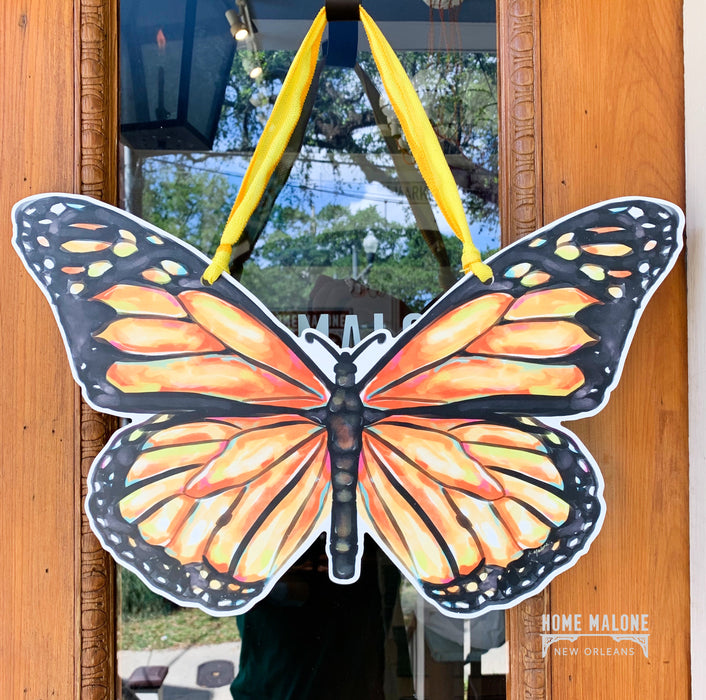 Monarch Butterfly Door Hanger Pretty Spring Door Decor In New