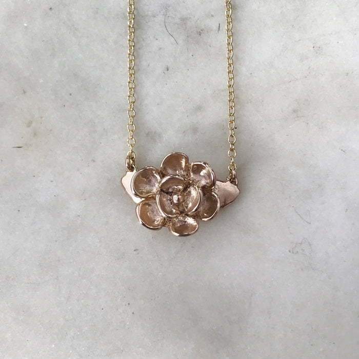 Mimosa Necklace - Magnolia Double Attached