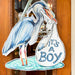 It's A Boy Blue Heron Stork Door Hanger Baby Shower