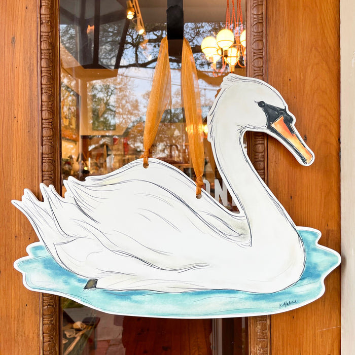 Swan Door Hanger
