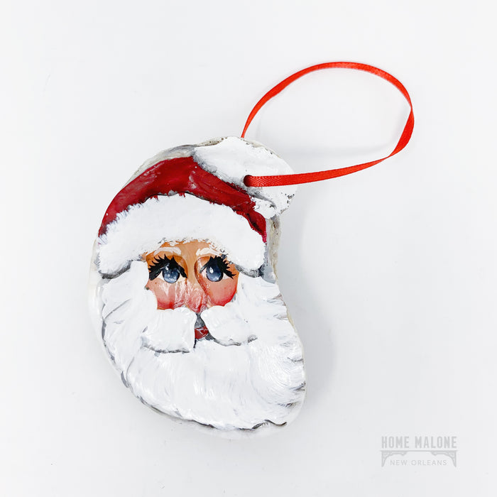Santa Claus Oyster Shell Ornament