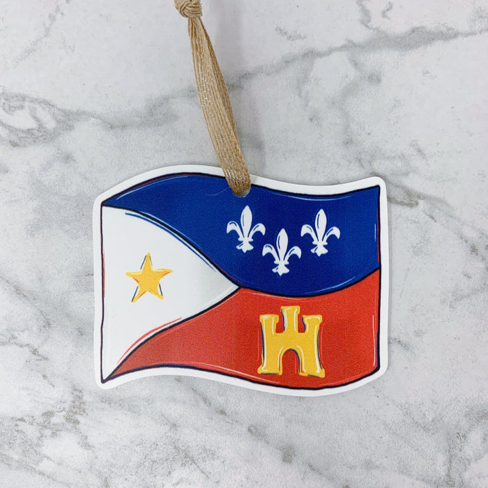 Acadian Flag Ornament