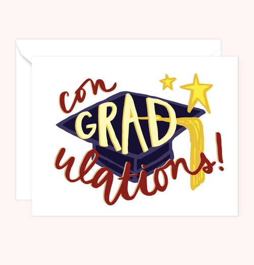 ConGRADulations Card | Graduate Greeting Card Stationery Made in the South at Home Malone NOLA ConGRADulations Card | Graduate Greeting Card Stationery Made in the South at Home Malone NOLA